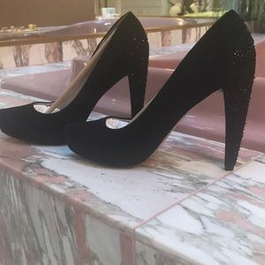 Nine West Coldfeet Rhinestone Platform Pumps, 8.5